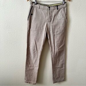 Descendant of Thieves Men’s Linen Blend Beige Speckled Crop Pants